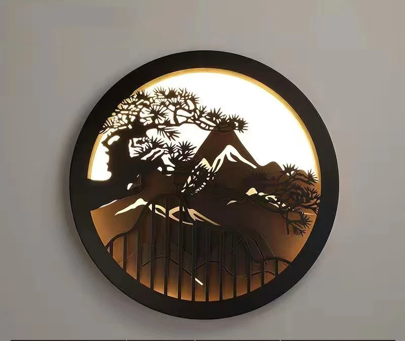 Moderne Künstlerische Runde Wandleuchte