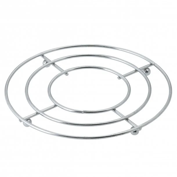 Küchenhelfer-Set, 4-Teilig aus Stahldraht - Obstkorb, Besteckkorb, Untersetzer & Küchenrollenhalter