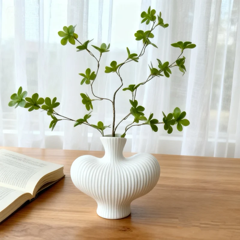 Dekorative skulptierte Vase für die Wohnkultur-Darstellung