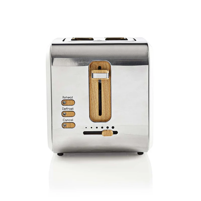Toaster - 2 breite Öffnungen - Soft-Touch - 6 verschiedenen Stufen
