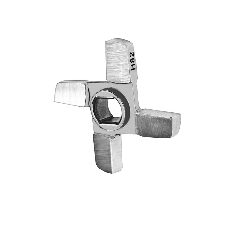 WOLFCUT - Fleischwolfscheiben oder Messer kompatibel mit allen gängigen Fleischwolf Marken Größe H82 INOX