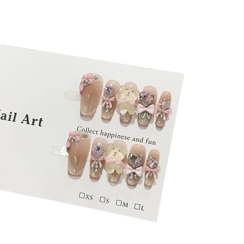 Niedliches Themen-Press-On-Nagelset