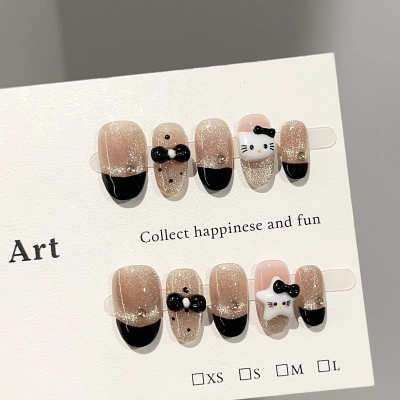 Kreatives Themen-Press-On-Nagelset