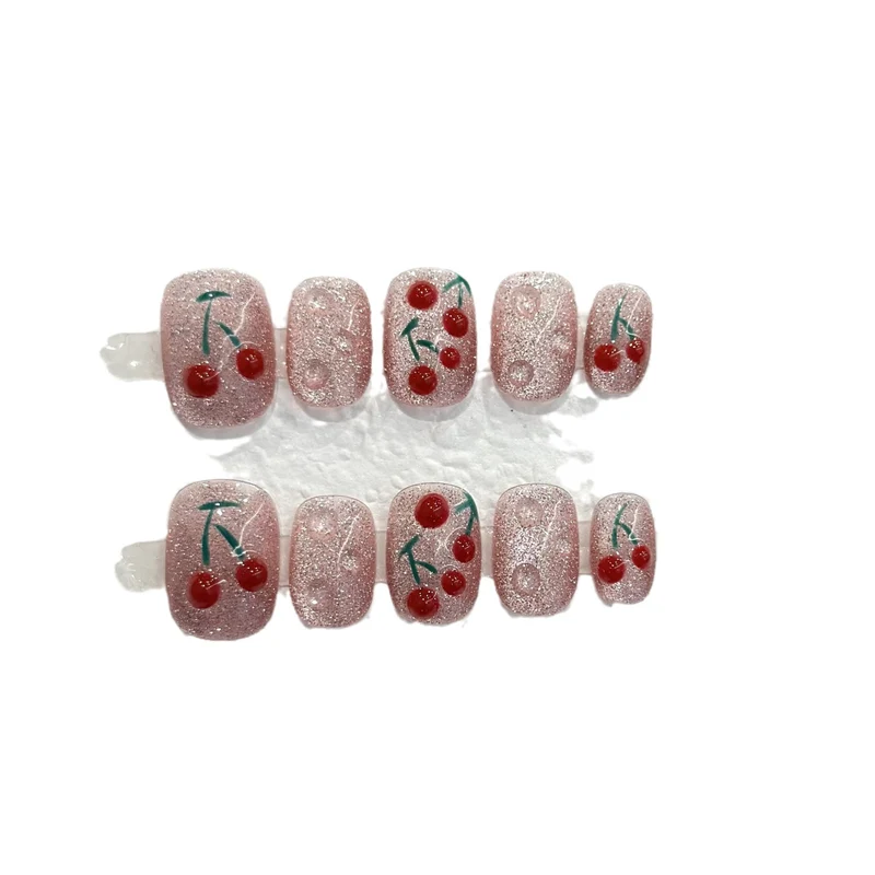 Kirschblüten Press-On Nail Art Set