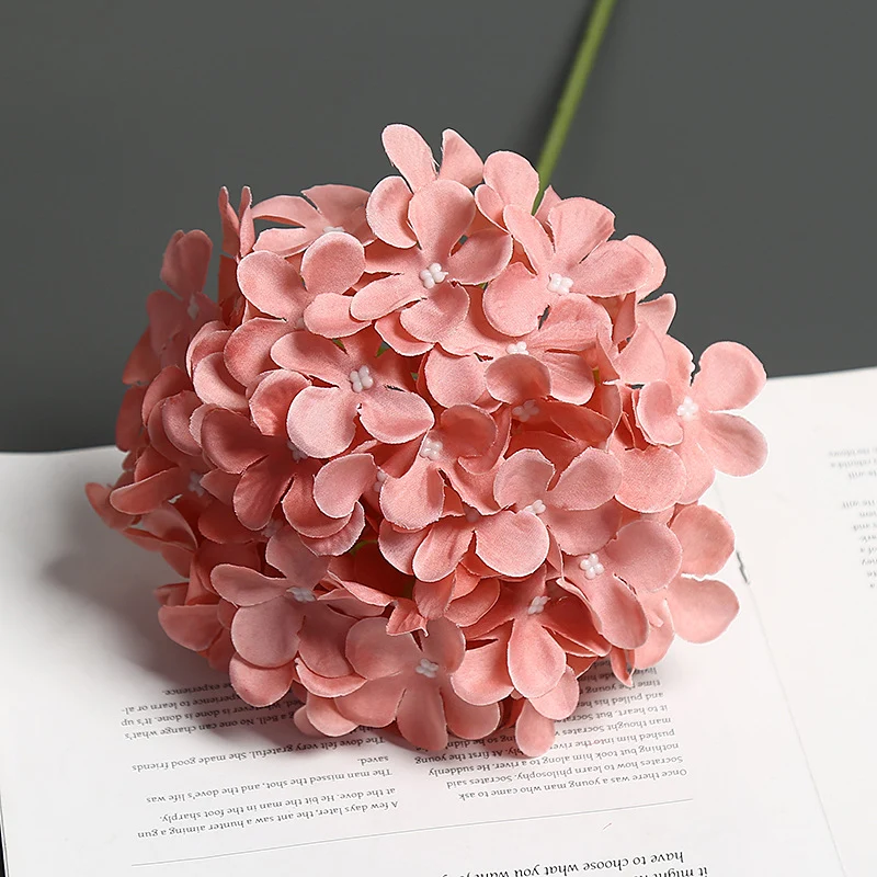 Realistische Florale Hortensienstiel