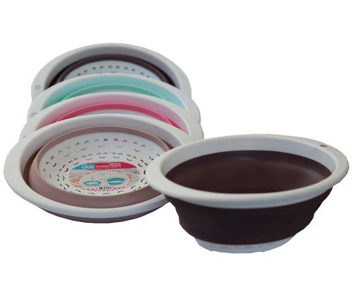 Klappbares Sieb oval 23 cm in 2 Farben