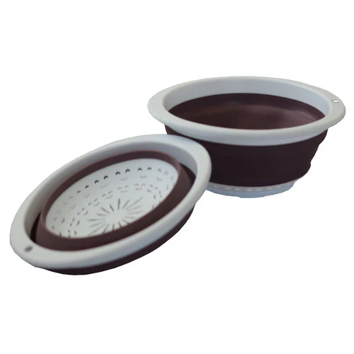Klappbares Sieb oval 23 cm in 2 Farben