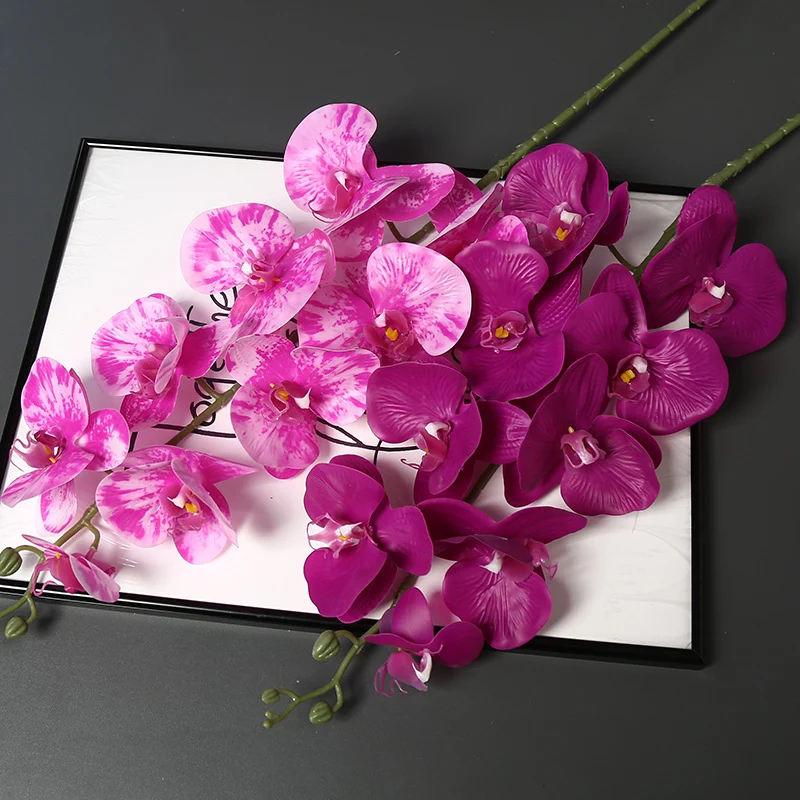 Faux-Orchideenblütenstiel für die Heimdekoration