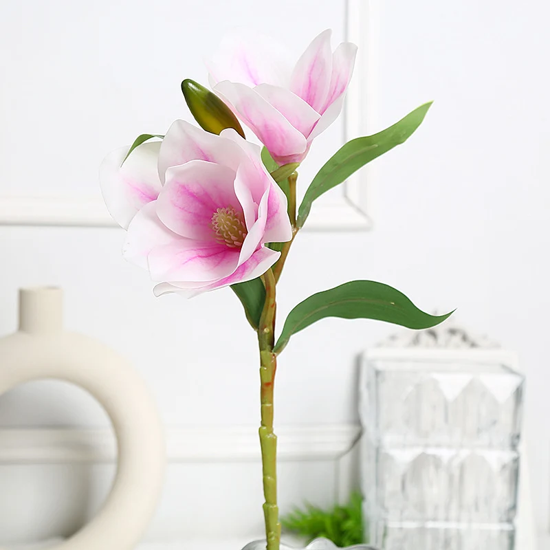 Elegantes Magnolien-Blumenarrangement für die Wohnkultur