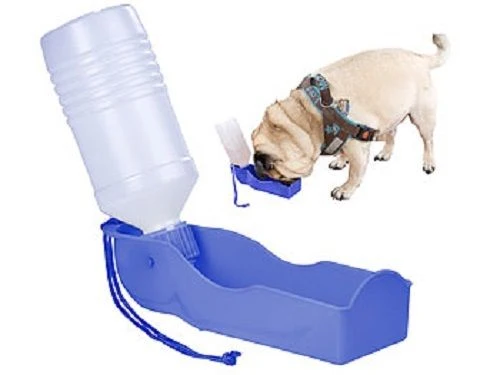 Tragbarer Wasserspender für Hunde, inkl. Trageschlaufe, 250 ml