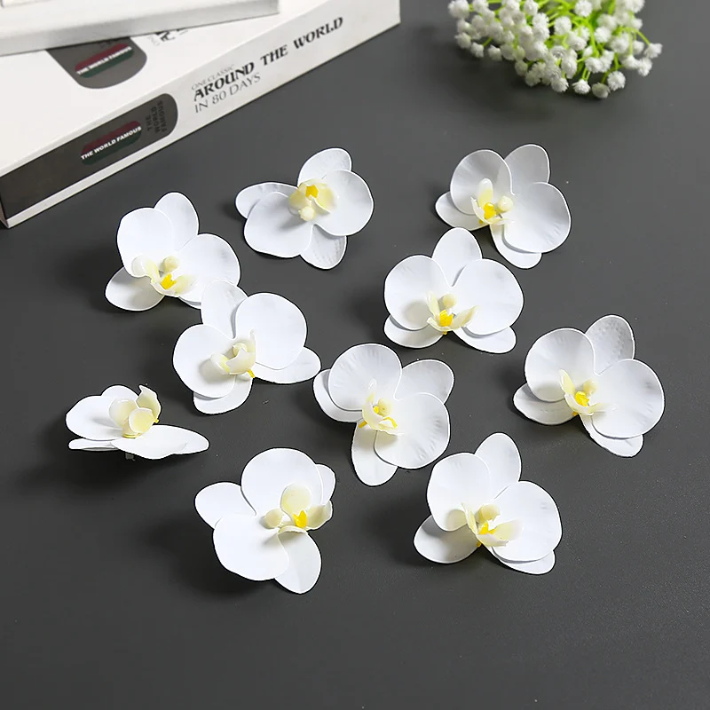 Künstliche Orchideenblütenakzente für die Wohnkultur