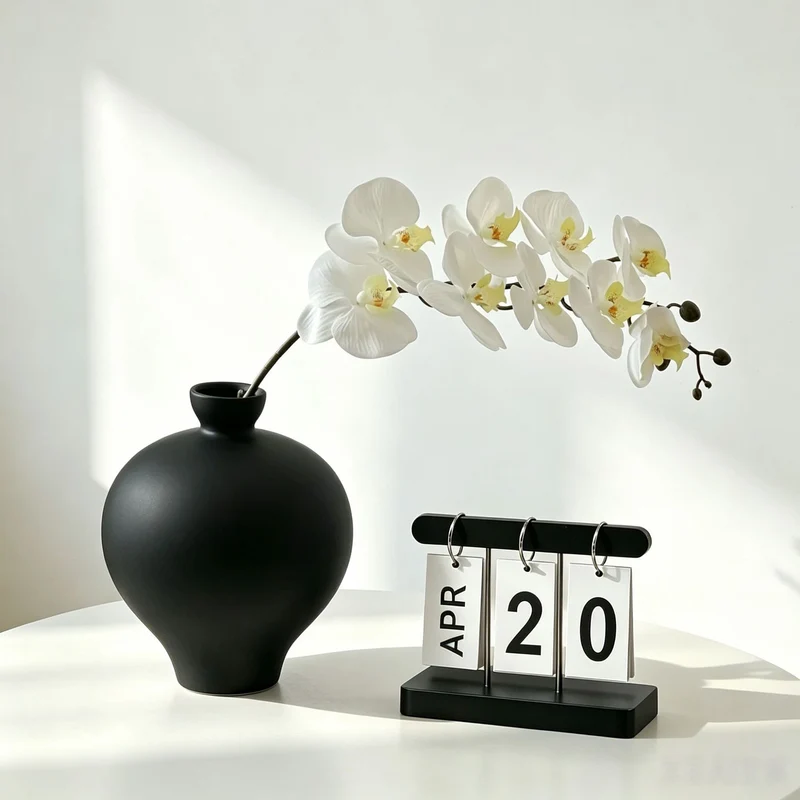Moderner minimalistischer Keramikvase