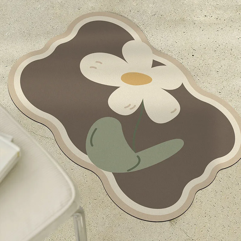 Florale dekorative Teppichmatte für die Wohnkultur