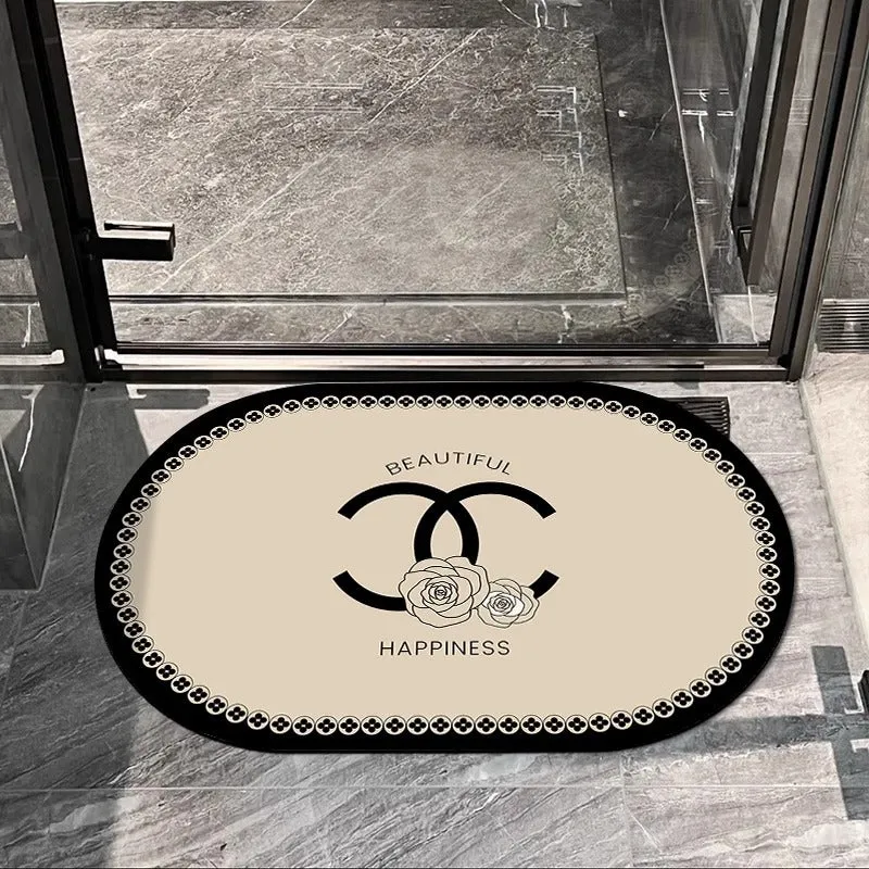 Elegante ovale dekorative Teppichmatte für Zuhause