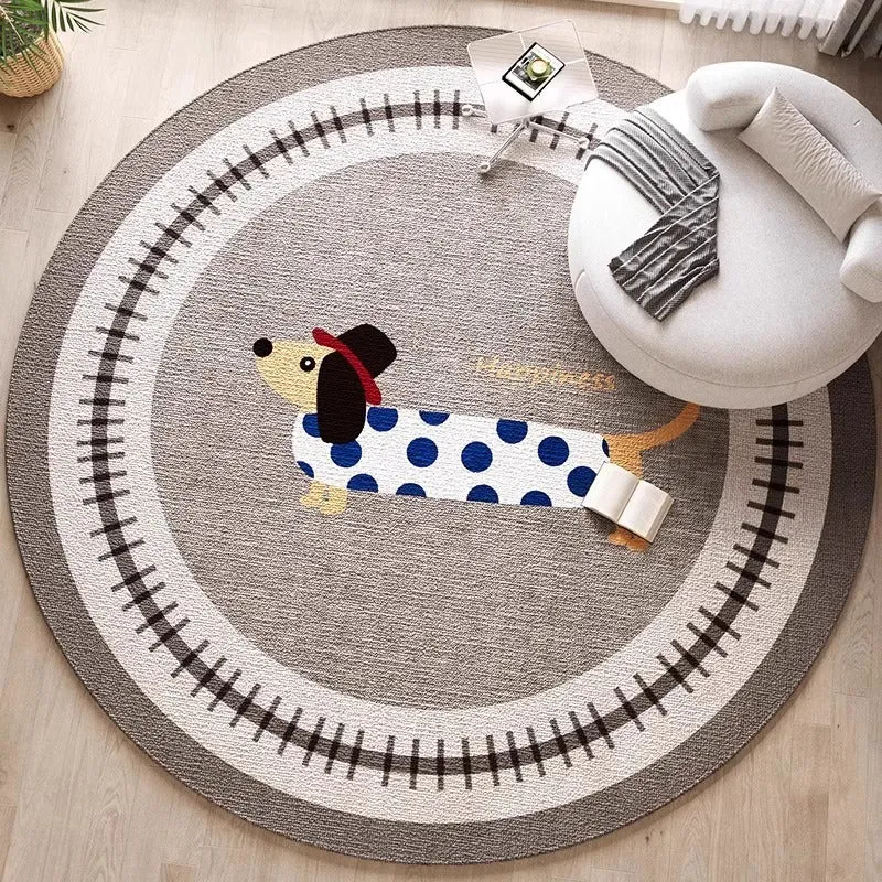 Dekorativer hundethemed Bereichsteppich für die Wohnkultur