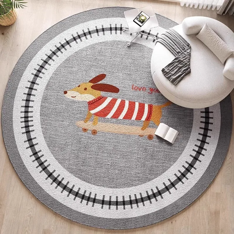 Dekorativer hundethemed Bereichsteppich für die Wohnkultur