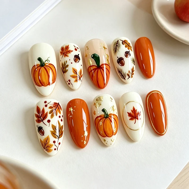 Halloween-Themen Druck-Nagelkunst