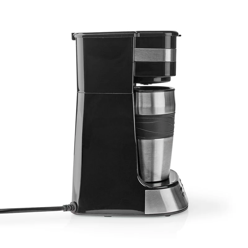 Kaffeemaschine für eine Tasse - doppelwandiger Reisebecher 0,42 l Timer