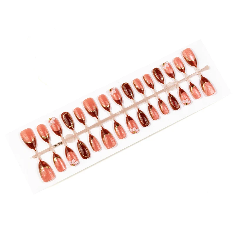 Eleganter Druck-Nagel-Set
