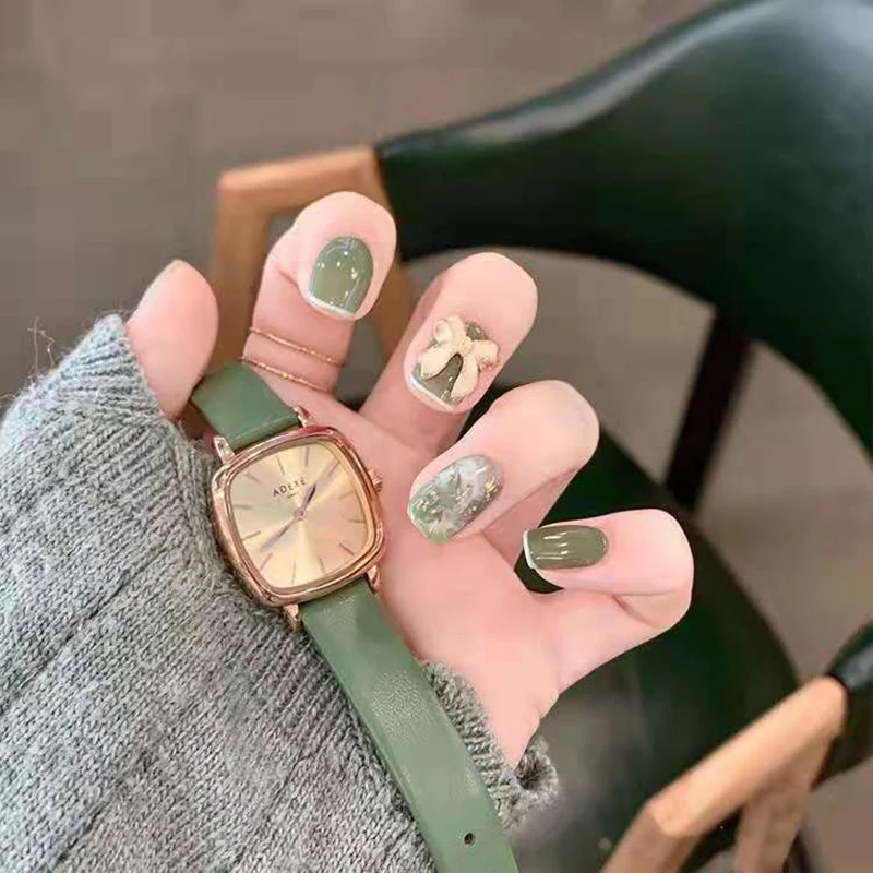 Premium Marmor Press-On Nagelset