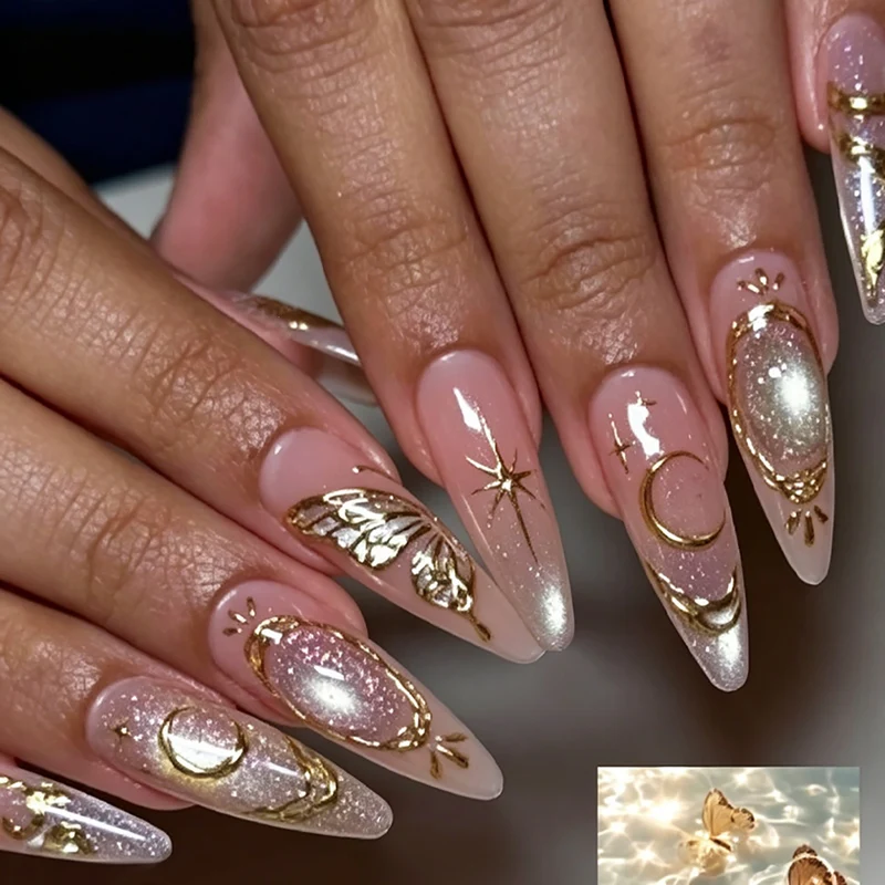 Premium Dekorativer Nagelspitzen Satz