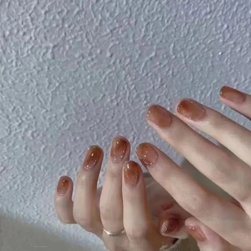 Glänzendes natürliches Nagelkunst-Set