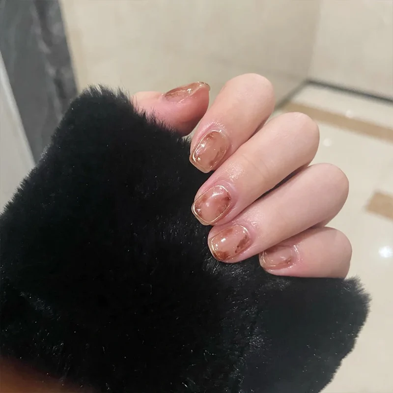 Glänzendes natürliches Nagelkunst-Set