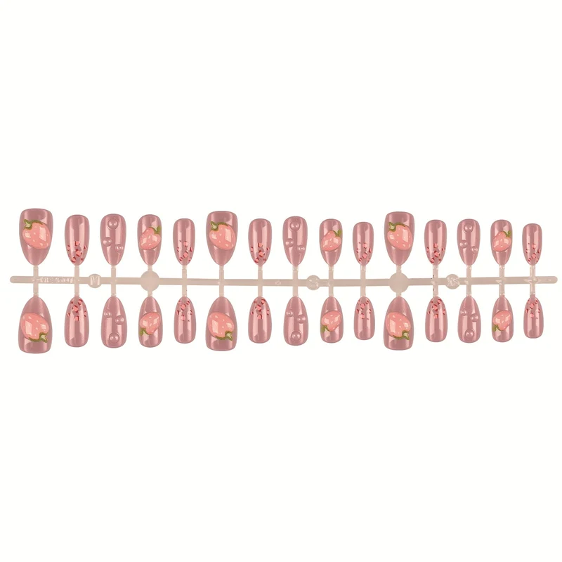 Blumeninspiriertes Press-On Nagelset