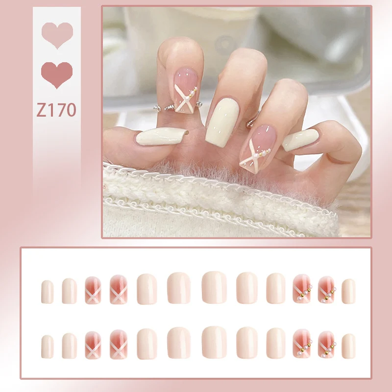 Eleganter Druck-Nagel-Set