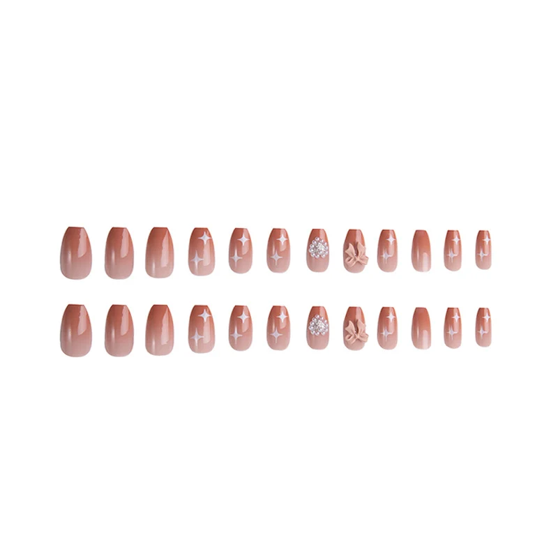 Elegantes dekoratives Press-On-Nagelset