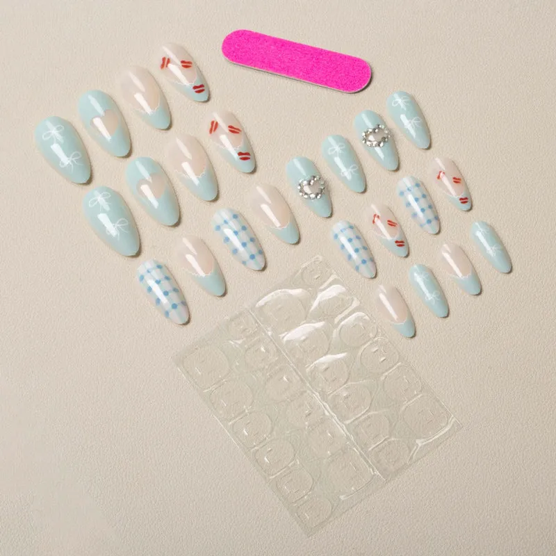 Dekoratives Stiletto Nagelkunst Set