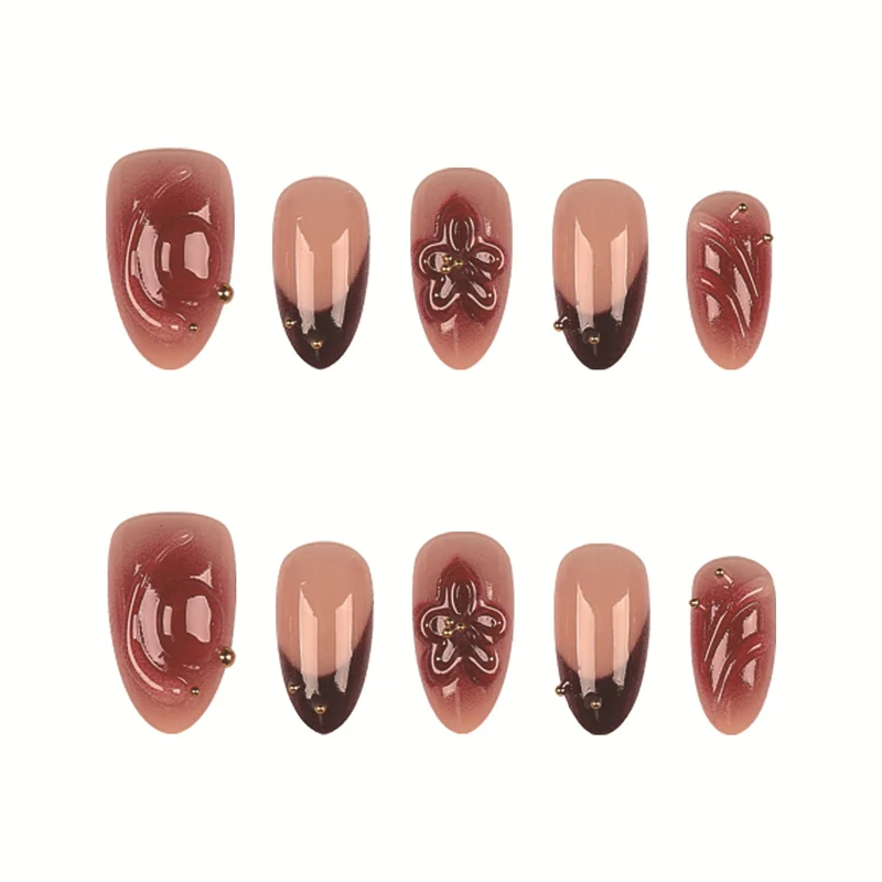 Dekorative Press-On Nagelkunst Kollektion