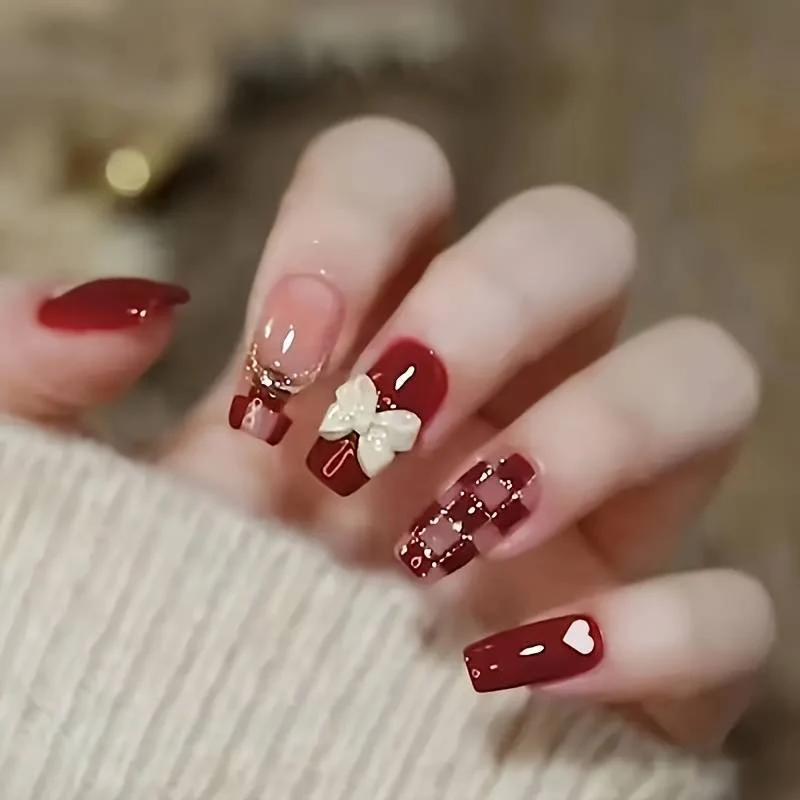 Dekoratives Holiday Nagelkunst Set