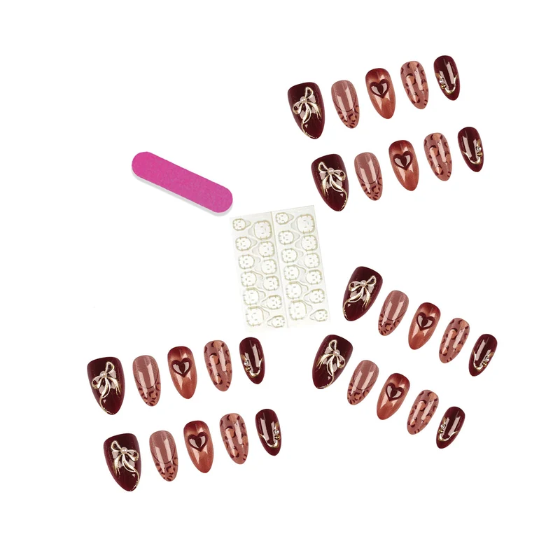 Dekoratives Elegantes Nagelkunst Set