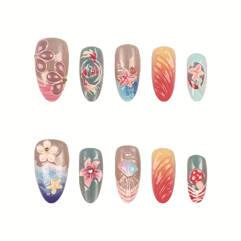 Künstlerische Tropische Nagelkunst Kollektion