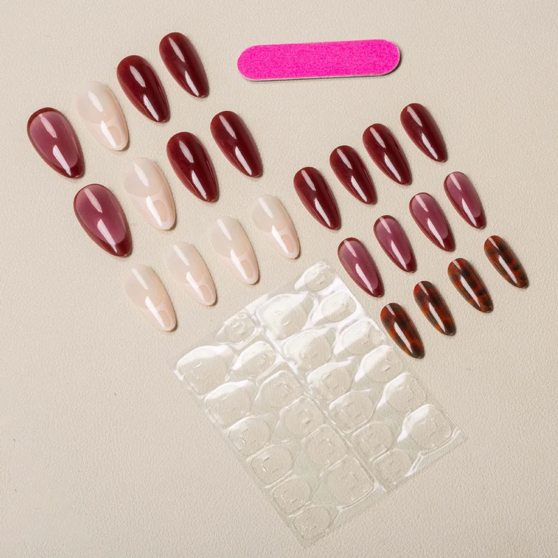 Künstlerisches Stiletto Press-On Nagel Set