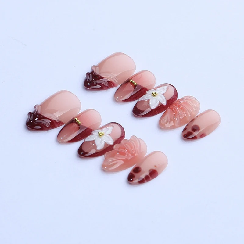 Dekoratives Floral Press-On Nagelkunst Set 1790738611