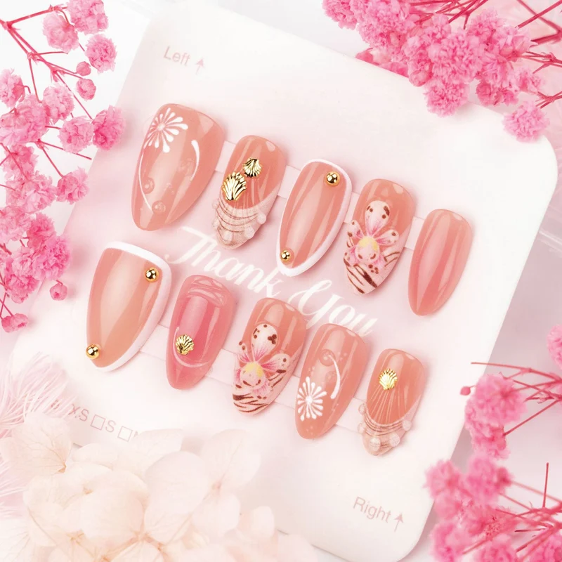 Dekoratives Floral Press-On Nagelkunst Set 1790738549
