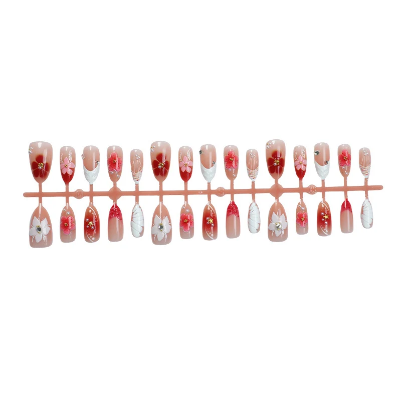 Dekoratives Floral Nagelkunst Set