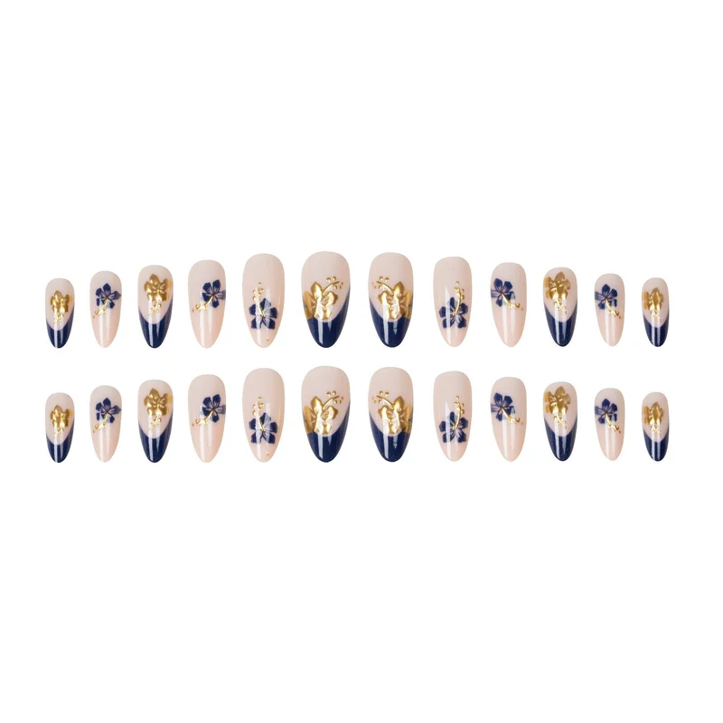 Künstlerisches Florales Nageldesign-Set
