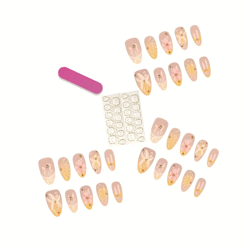 Künstlerische dekorative Press-On-Nagelspitzen