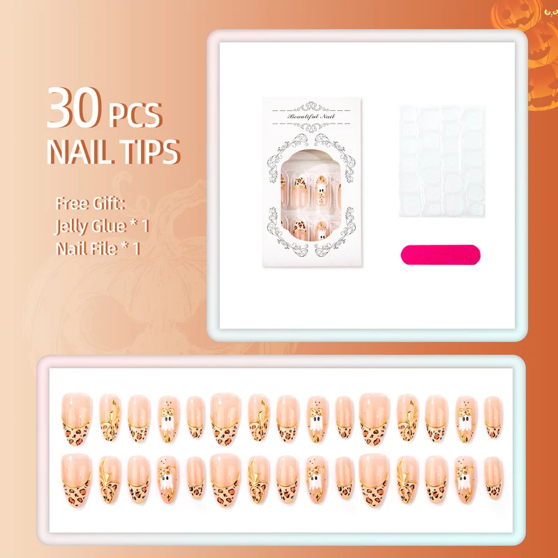 Künstlerische Press-On Nagelset