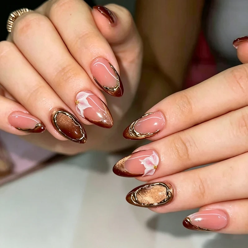 Künstlerisches Maniküre Press-On Nagelset