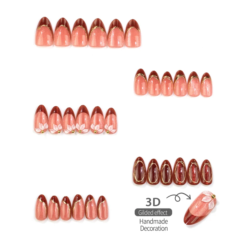 Künstlerisches Maniküre Press-On Nagelset