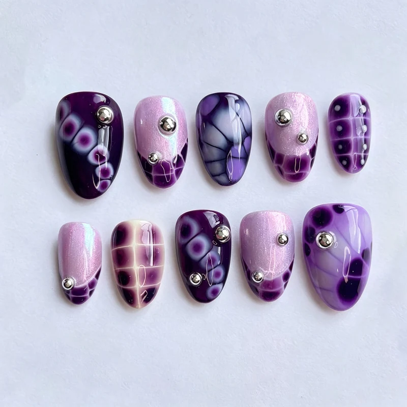 Künstlerisches Gradient Press-On Nagelset