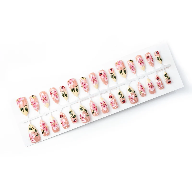 Künstlerisches Floral Nagelkunst Set