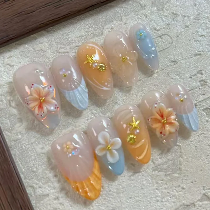Künstlerische Blumen-Design Drucknägel