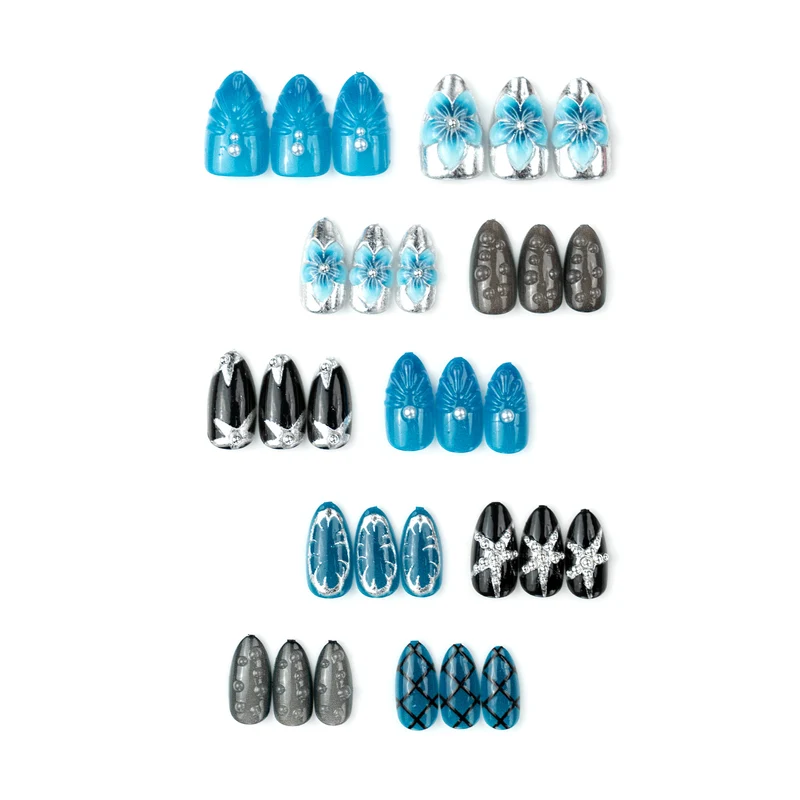 Dekorative Kunst Polish Press-On Nail Set