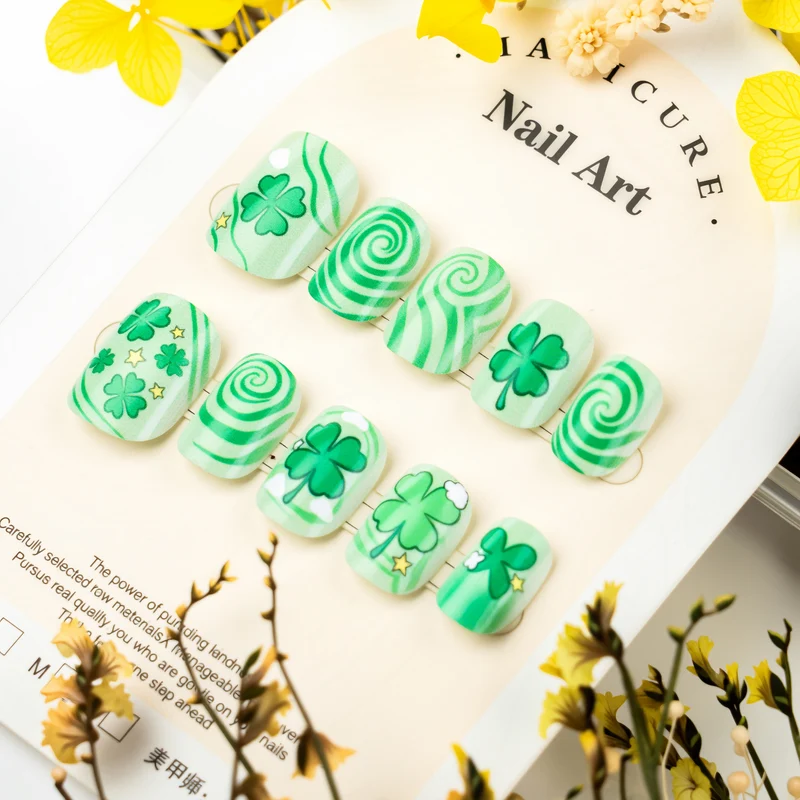 Kreatives St. Patrick's Day Themen Druck-Nagelset