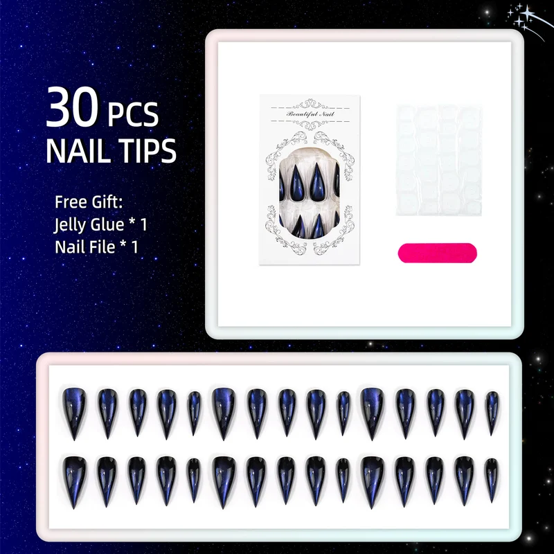 Cat Eye Press-On Nageldesign Set
